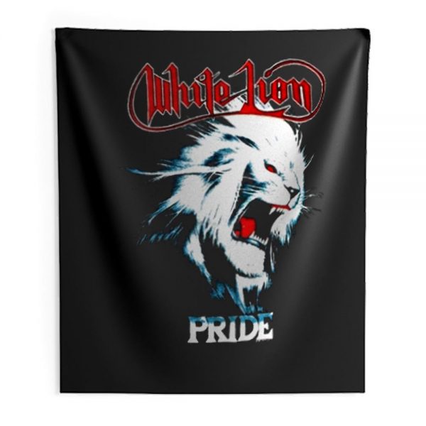 White Lion Band Pride Heavy Metal Hard Rock Band Indoor Wall Tapestry