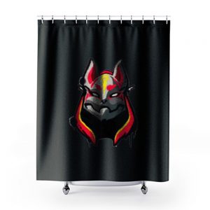 Wolf Head Fortnite Games Shower Curtains