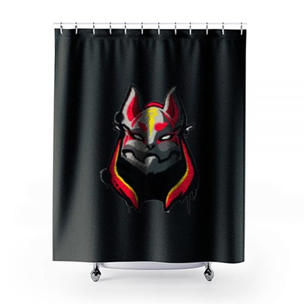 Wolf Head Fortnite Games Shower Curtains