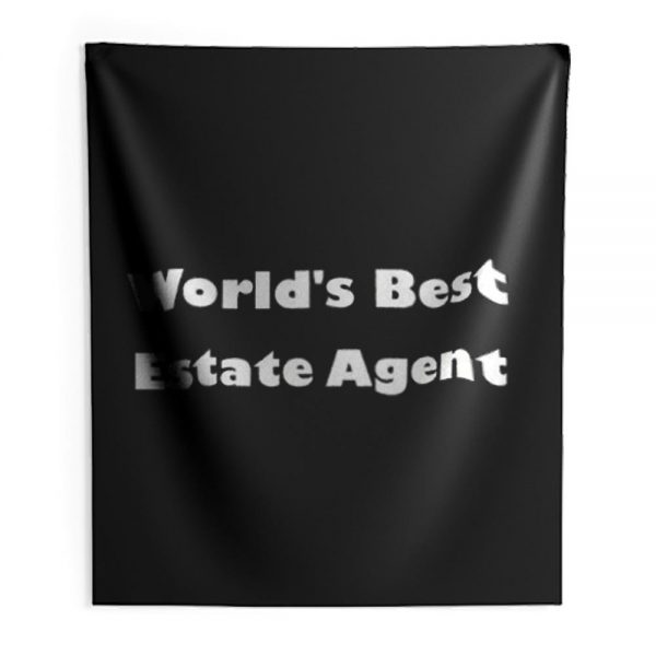 Worlds Best Estate Agent Indoor Wall Tapestry