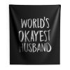 Worlds Okayest Husband Indoor Wall Tapestry