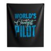Worlds Okayest Pilot Indoor Wall Tapestry