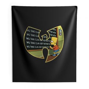 Wu Tang Clan Bart Simpson Indoor Wall Tapestry