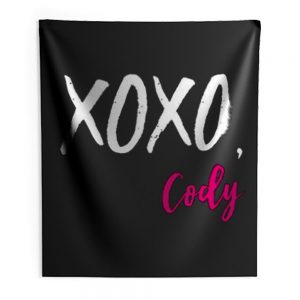 XOXO Cody Funny Quotes Indoor Wall Tapestry