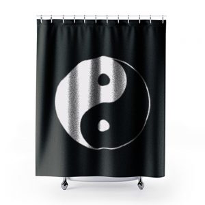 Yin And Yang Logo Shower Curtains