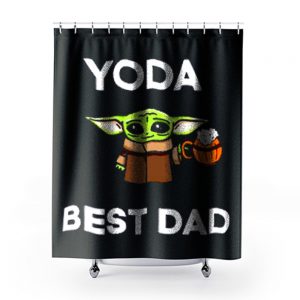 Yoda Best Dad Baby Yoda Take A Beer Funny Star Wars Parody Shower Curtains