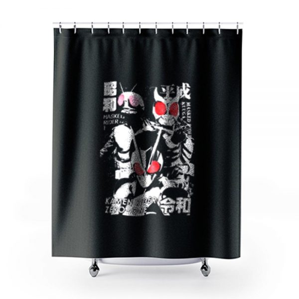 Zero One Kamen Rider Retro Shower Curtains