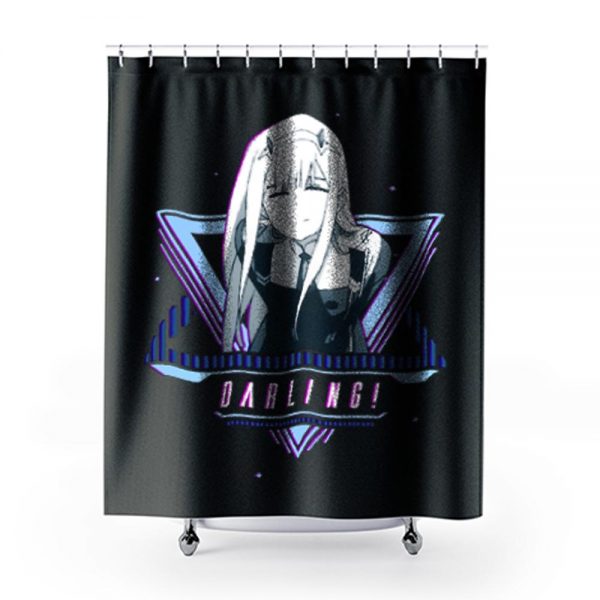 Zero Two Darling in the Franxx Anime Shower Curtains