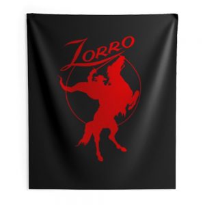 Zorro Red Horse Movie Character Indoor Wall Tapestry