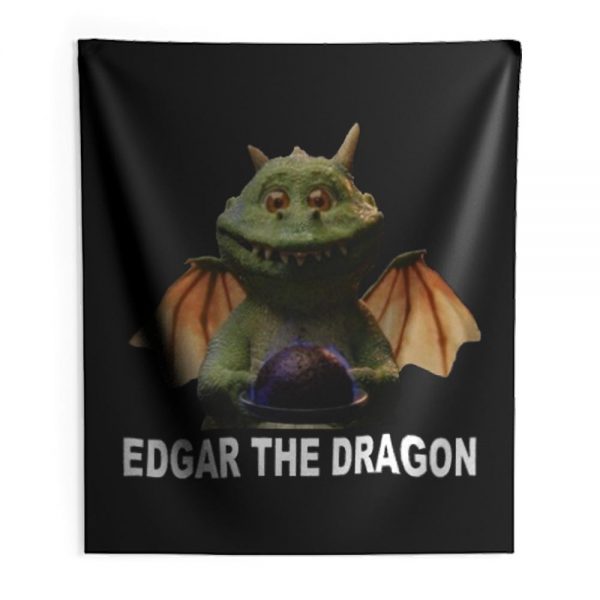 edgar the dragon digital printed Indoor Wall Tapestry