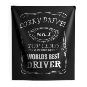 lorry driver best driver Indoor Wall Tapestry