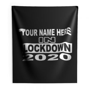 personalised with your name 2020 Self Isolation Indoor Wall Tapestry