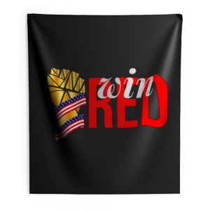 win red Indoor Wall Tapestry