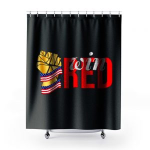 win red Shower Curtains