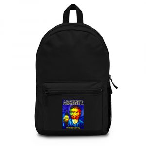 Absente Vintage Absinthe Liquor Advertisement with Van Gogh Backpack Bag