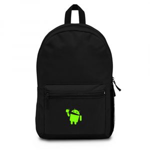 Android Eats Apple Backpack Bag