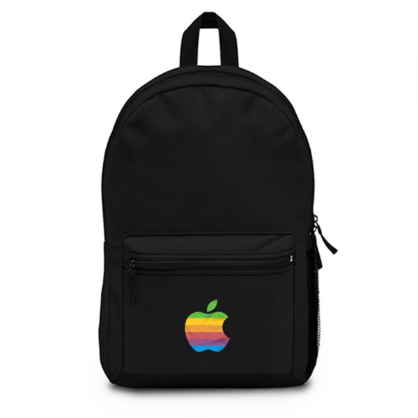 Apple Computer 80s Rainbow Logo Backpack Bag