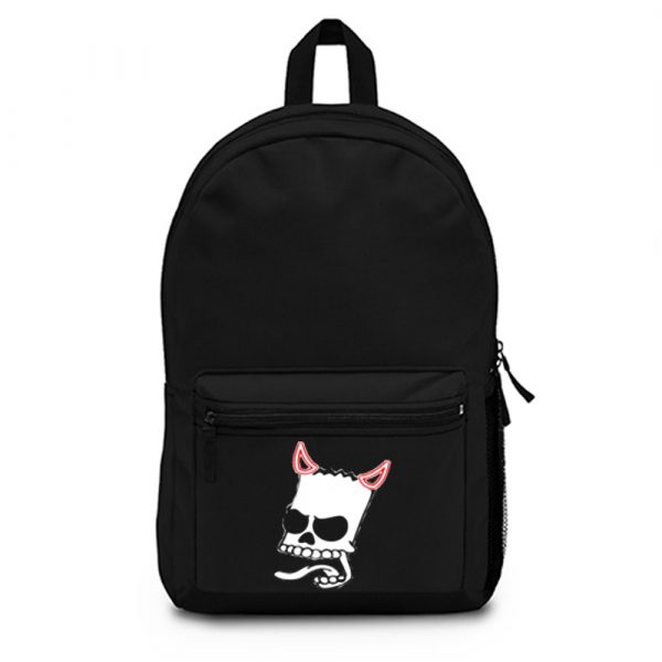 Bart Simsons Skul Devil Funny Backpack Bag