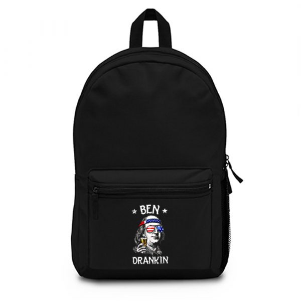 Benjamin Franklin Drinking America Backpack Bag