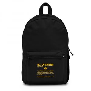 Black Father Definition Black Lives Matter Backpack Bag