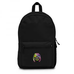 Dj Pug Colourful Backpack Bag