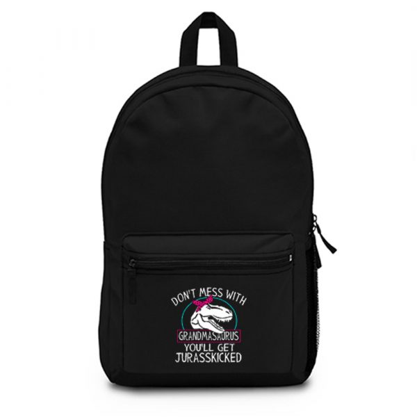 Dont Mess With Grandmasaurus Backpack Bag