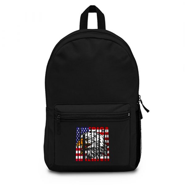 Eagle Mullet American Flag Backpack Bag
