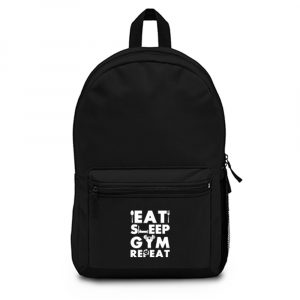Eat Sleep Gym Repeat Backpack Bag
