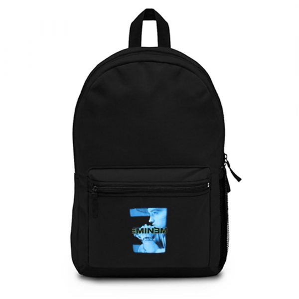 Eminem Blue Photo Poster Vintage Backpack Bag