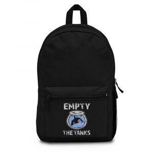 Empty the Tanks Free the Orca Whales Backpack Bag