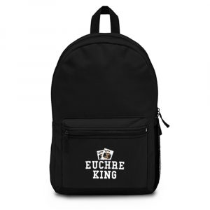 Euchre King Funny Euchre Player Backpack Bag