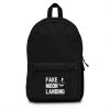 Fake News Landing Mission Conspiracy Theory Backpack Bag