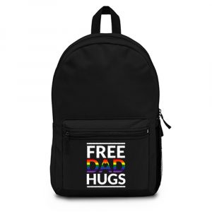 Free Dad Hugs LGBT Dad LGBT Awareness LGBT Pride Backpack Bag