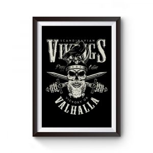 Bones Swords Viking Premium Matte Poster