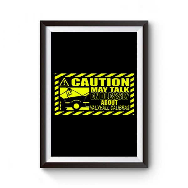 Caution classic car Premium Matte Poster