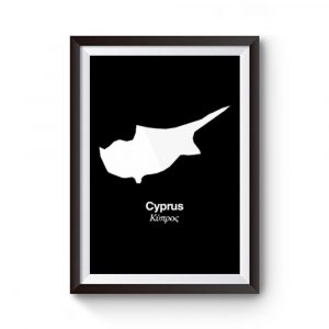 Country Silhouetten Cyprus Premium Matte Poster