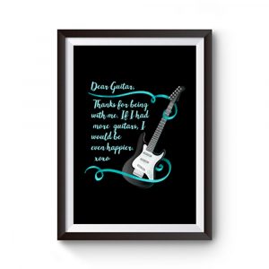 Dear Guitar Premium Matte Poster
