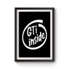 GTI Inside Logo Premium Matte Poster