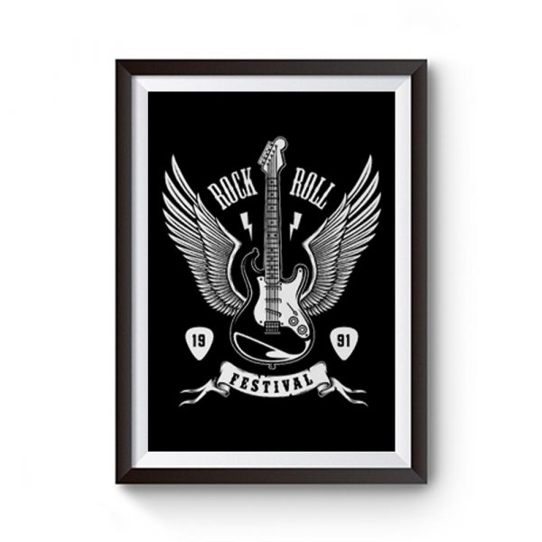 Guitar Wings Rock and Roll Festival Premium Matte Poster