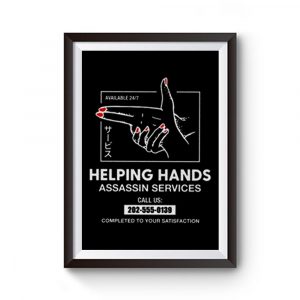 Helping Hands Assassin Services Premium Matte Poster