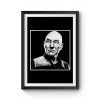 JL Rough Around the Edges Black and White Etch Style Premium Matte Poster