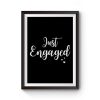 Just Married Engaged Premium Matte Poster