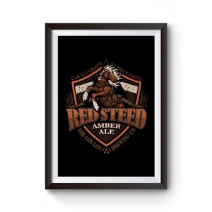 Red Steed Amber Ale Premium Matte Poster