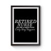 Retired 2021 Retirement Premium Matte Poster