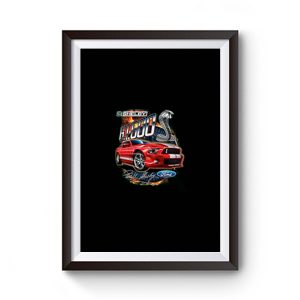 Shelby G.T. 500 Cobra Red Speedster Ford Motors Classic Cars And Trucks Premium Matte Poster