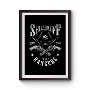 Sheriff Texas Rangers Premium Matte Poster