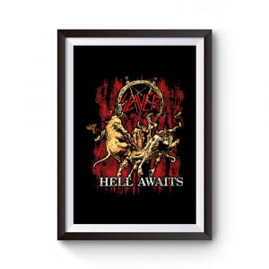 Slayer Hell Awaits Premium Matte Poster