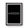 Weezer Simple Logo Premium Matte Poster