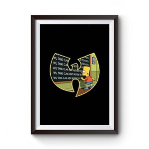 Wu Tang Clan Bart Simpson Premium Matte Poster