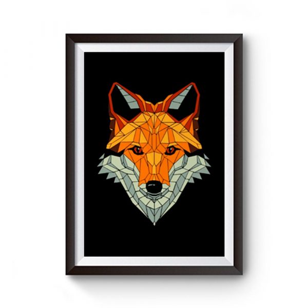 fox polygon red fox sweet forest Premium Matte Poster